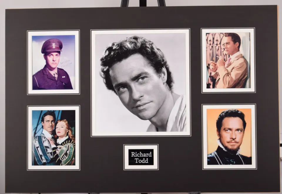 RICHARD TODD original signed presentation