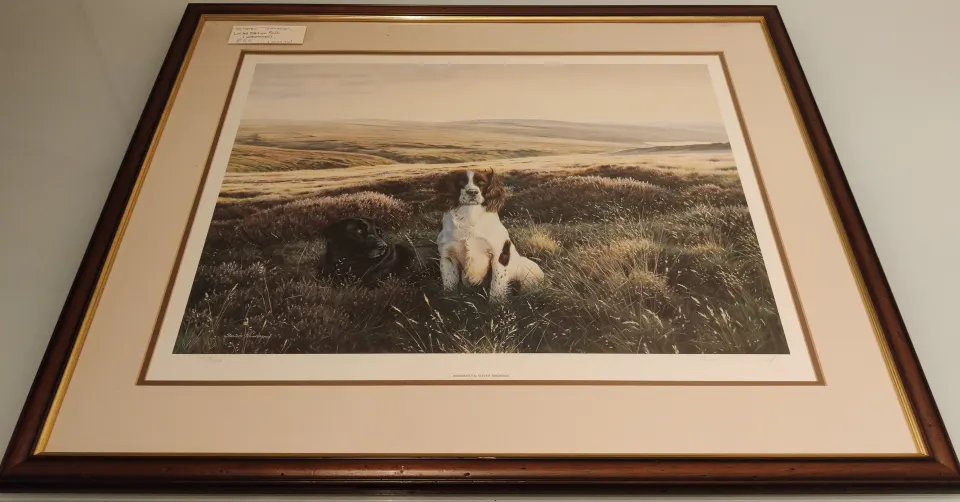 Renowned Steven Townsend signed Workmates limited edition print.  Size frame 31 ¼ x 26 inches