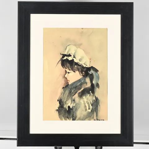 Original Framed Watercolour by Tedeschi