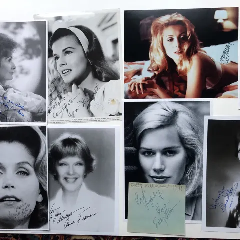 HOLLYWOOD WOMEN; Celeste Holm, Lee Remick, Dinah Sheridan, Ann-Margaret & more signatures.
