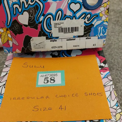 Irregular Choice shoes size 41 Sulu.  Flats