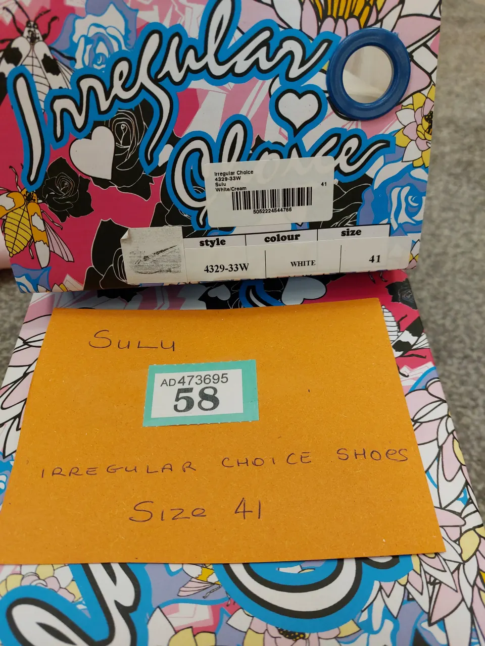Irregular Choice shoes size 41 Sulu.  Flats