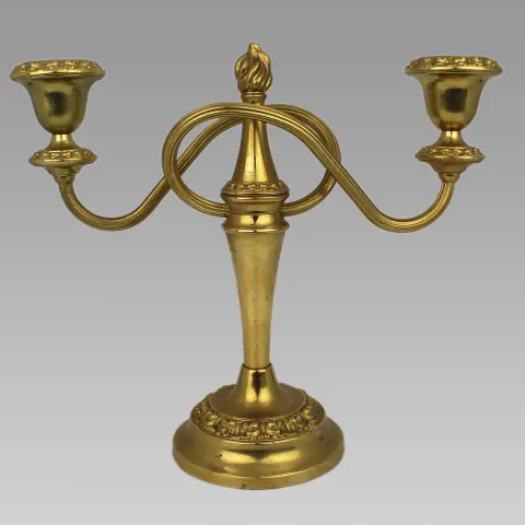 Vintage Gold Plated Candelabra