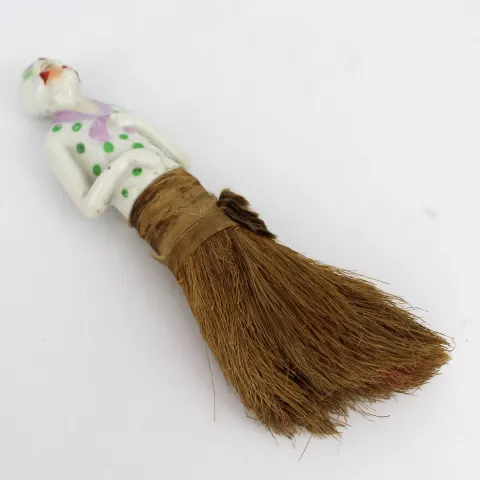 Vintage Porcelain Figural Brush
