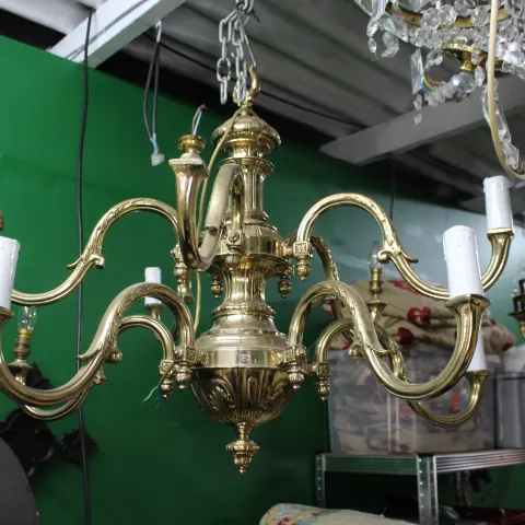 Very Heavy Brass Chandelier