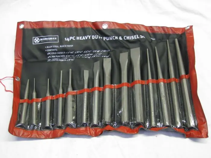 14 Piece Heavy Duty Punch and Chisel Set L1b