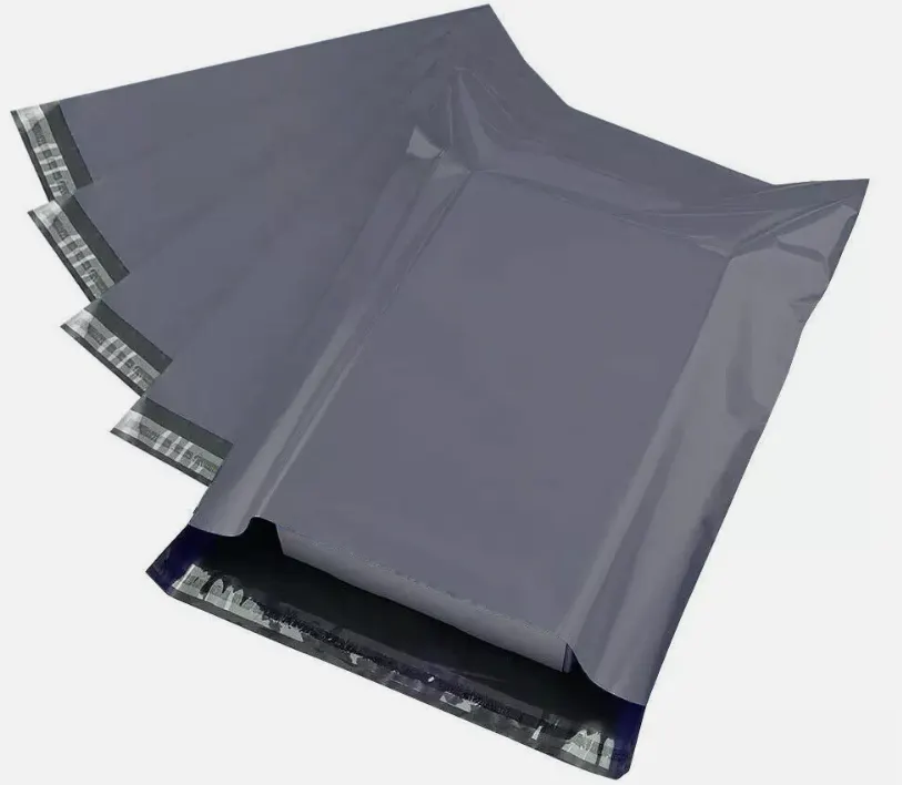10 X Pack of 100 Grey Mailing Bags Strong Polythene Postage Plastic Postal Mail Seal