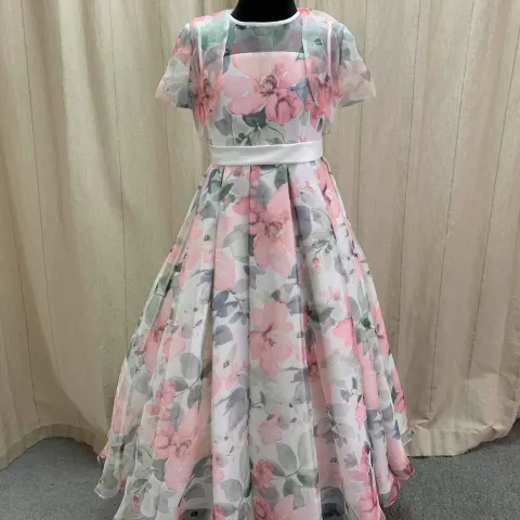 Floral Flowergirl or prom dress Mary's Bridal age approx 12 to 14