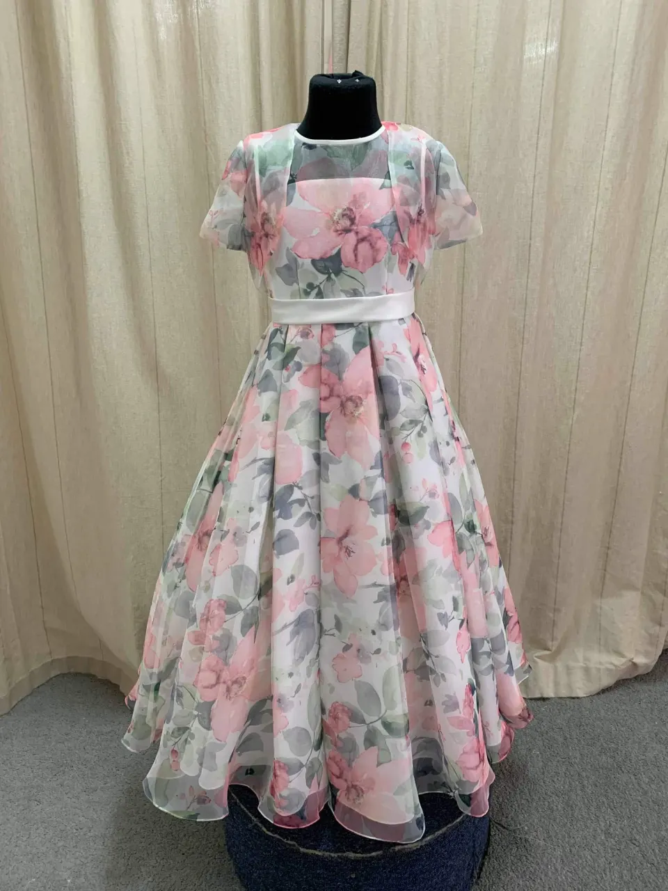 Floral Flowergirl or prom dress Mary's Bridal age approx 12 to 14