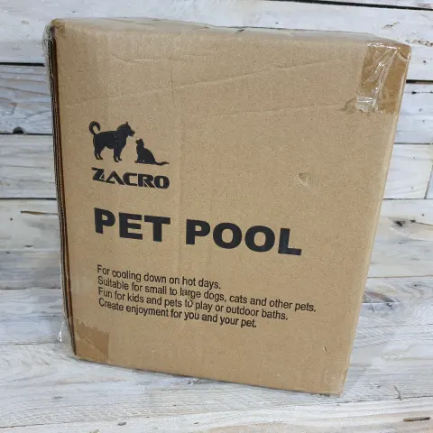 Zacro Foldable Pet Pool 80cm x 20cm Rrp £28