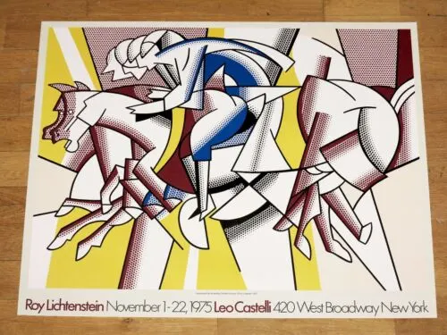 Roy Lichtenstein - 'Red Horseman'. Exhibition Poster.