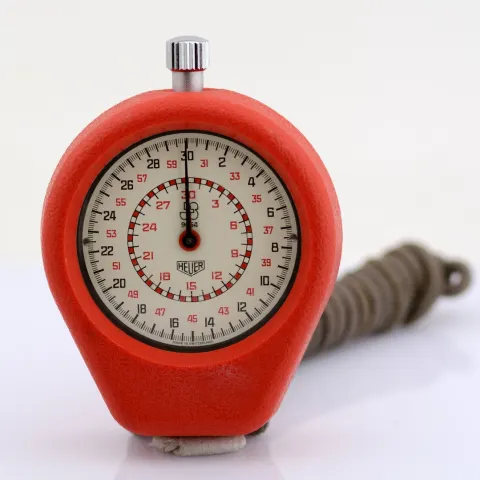 Heuer/Swiss Vintage Stopwatch - Unisex Plastic Pocketwatch