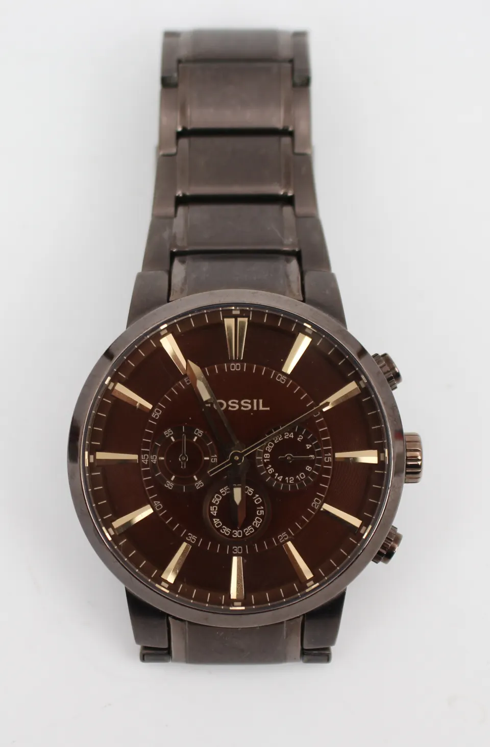 Fossil FS4357 Men’s Chronograph Wristwatch – Brown Ion-Plated Steel