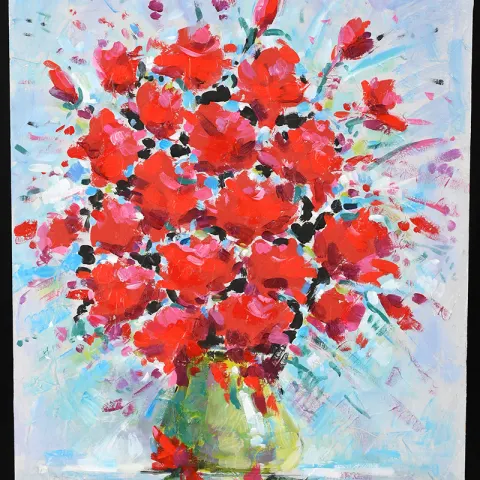 Original Oil On Panel By Spanish Artist Garcia