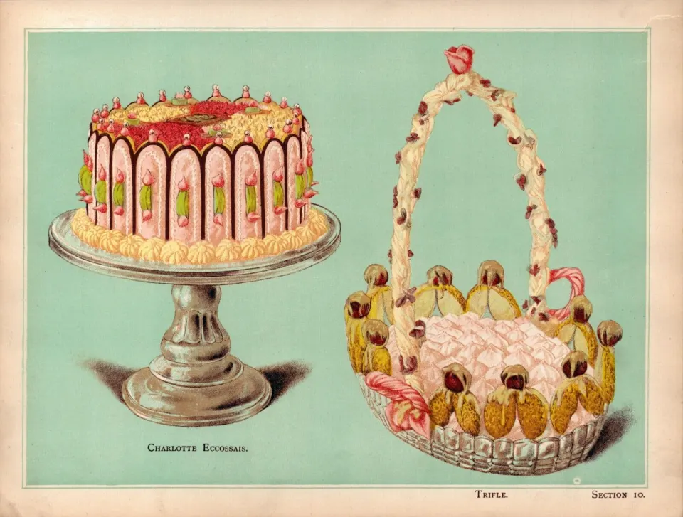 Trifle T. Percy Lewis & A.G Bromley Antique Chromolithograph Print. Con