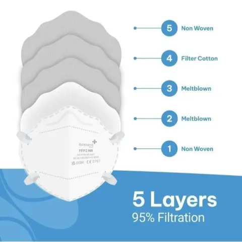 10 X FFP2 NR Face Masks 20pcs Colour White StaSeef