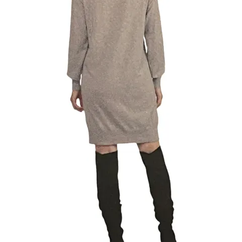 DESIGNER BADGLEY MISCHKA LIGHTWEIGHT FINE KNITTED STRETCHY JUMPER DRESS UK 12 M RRP 17.99