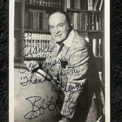 Bob Hope Signed