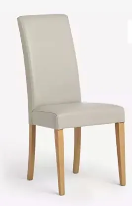 Slender Faux Leather Dining Chair Taupe    I002984368 Goods are faulty Parts failed/broke during use