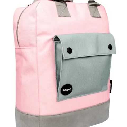 Women's Backpack Pink / Grey RRP £15.99 L21d sku-4588