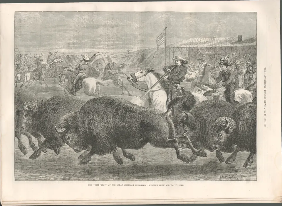 Buffalo Bill’s Wild West Show Opens in London Victorian 1887 Newspaper