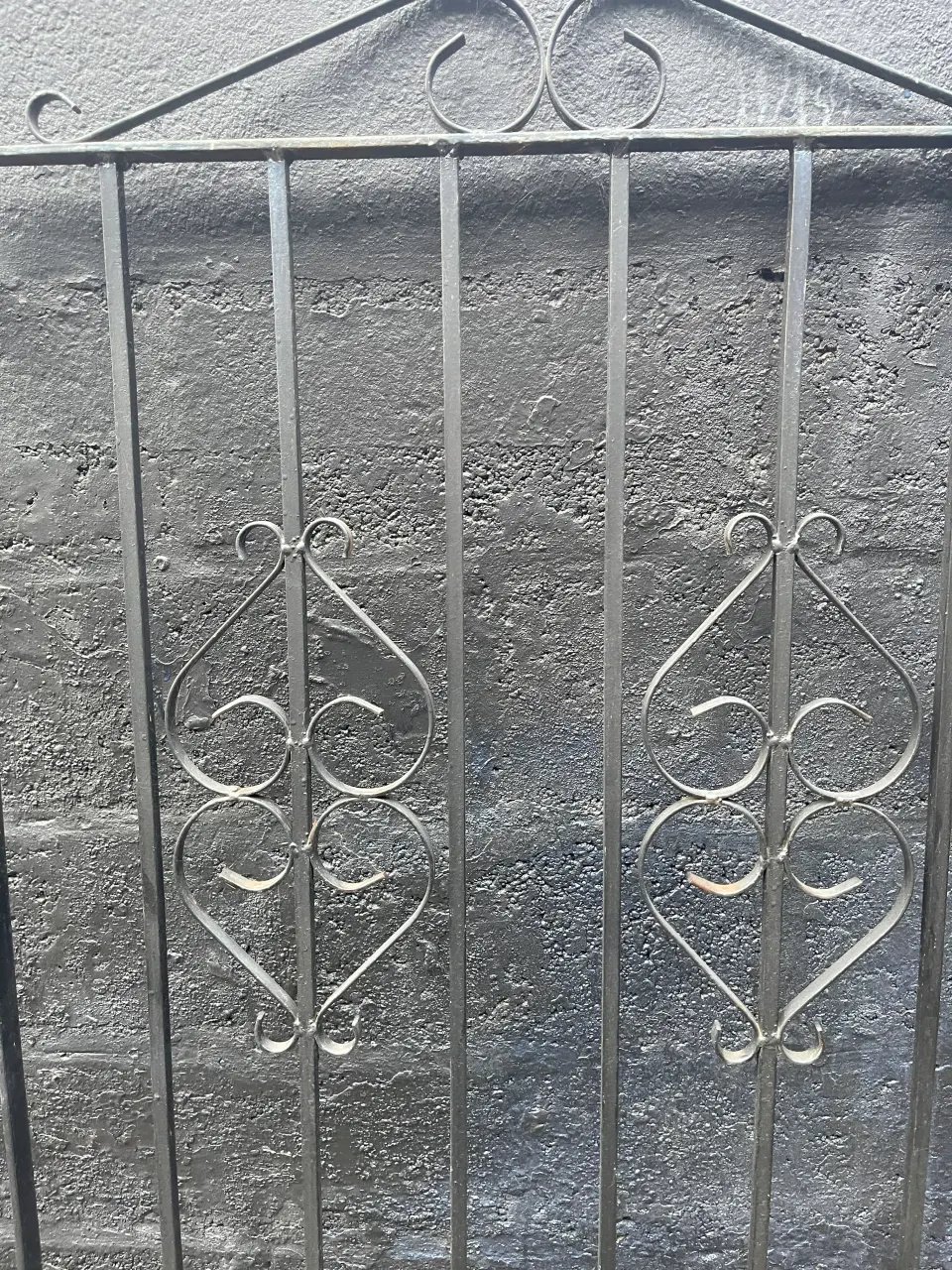 Vintage Wrought Iron Architectural Garden Gate