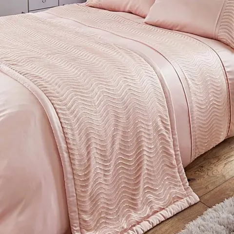 Pink Sadie Sequin Bed Runner