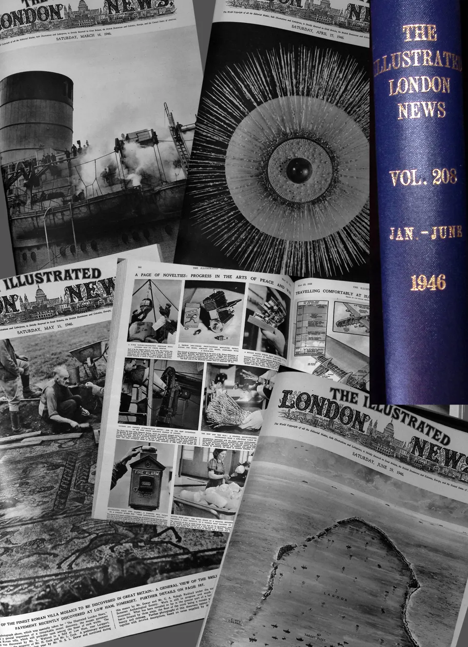 Bound Illustrated London News Jan-June 1946 Over 700 Pages Events of That Time.