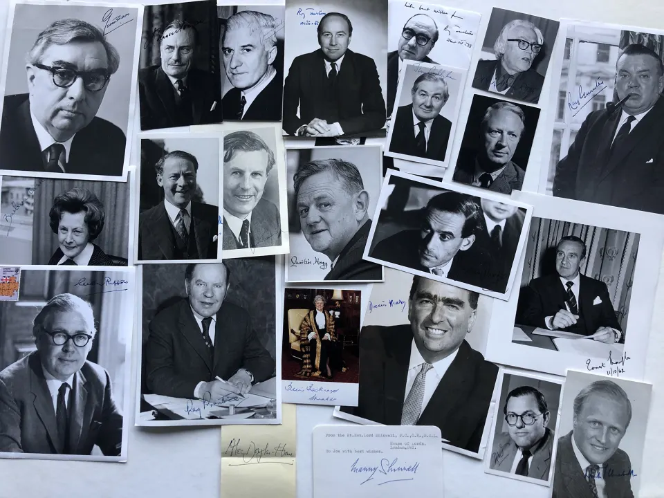 BRITISH POLITICS; original signatures.