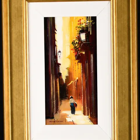 Original Oil On Panel By Tony Rome