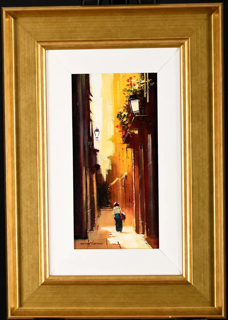 Original Oil On Panel By Tony Rome