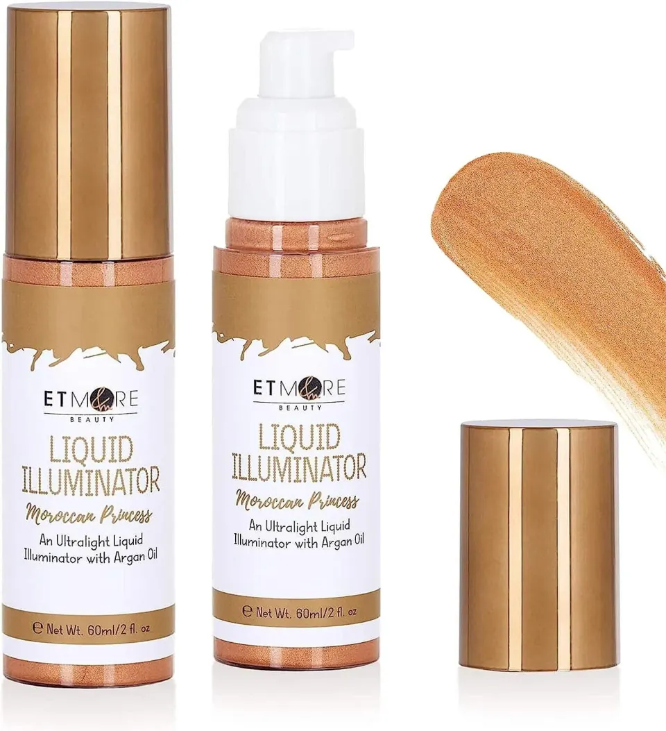 20 X Etmore Liquid illuminator HIGHLIGHTER with argan oil- MOROCCAN PRINCESS