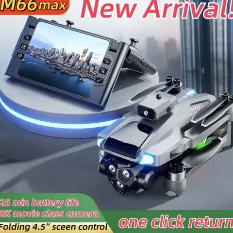 Foldable 4K WiFi FPV Drone With Optical Flow & One-Key Return Obstacle Avoidance Brushless