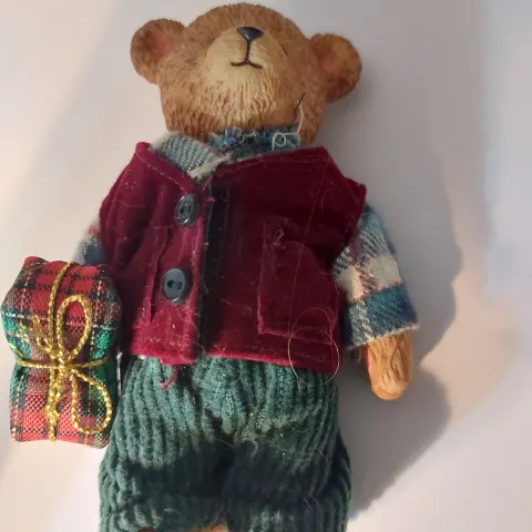 Bear from the Past ornament.  Vintage style