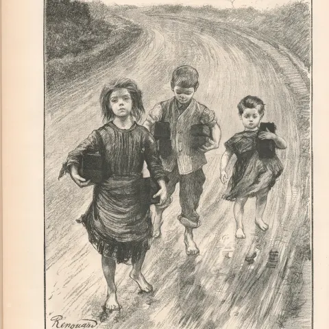 Studies Of Ireland Children with Turf to Pay School Fees Cork 1888