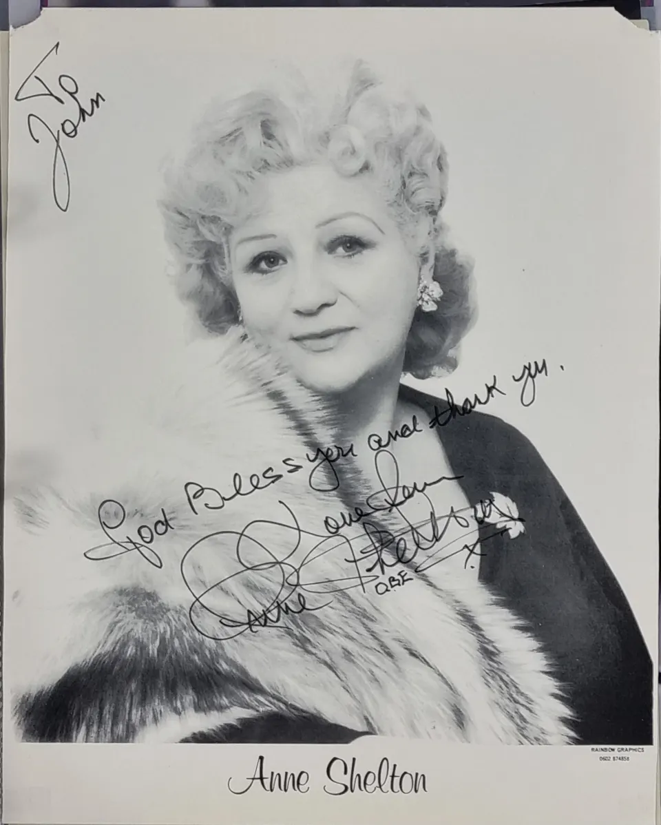 Anne Shelton Original Signature