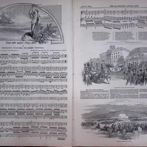 Queen Victoria Royal Tour to Ireland Antique 177-Year-Old Newspaper-6