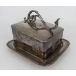 Antique Silver Plated Cheese Dish