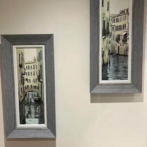 2 Venetian Framed Canvas Prints By Sabrina Roscino