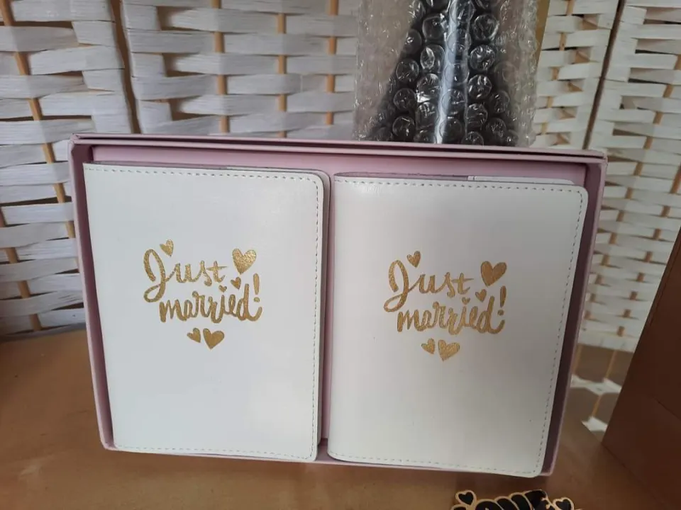 Just Married Passport covers x 2