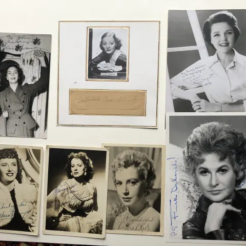 Barbara Stanwyck, Margaret Swann, Deborah Kerr, Gloria Swanson & more signatures