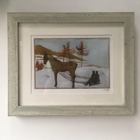 Billy Childish(b1959) 'Sledge Horse' Signed, Editioned, Pigment Print, Framed, 2013