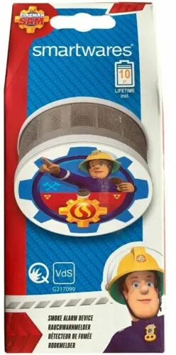 4 x Smartwares fireman Sam optical smoke detector