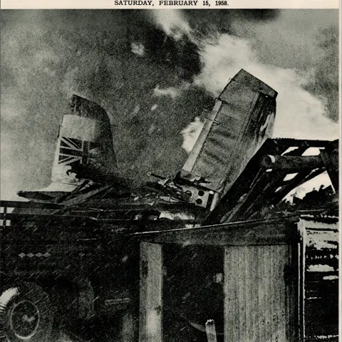 Manchester United Munich 1958 Disaster Original Newspaper.