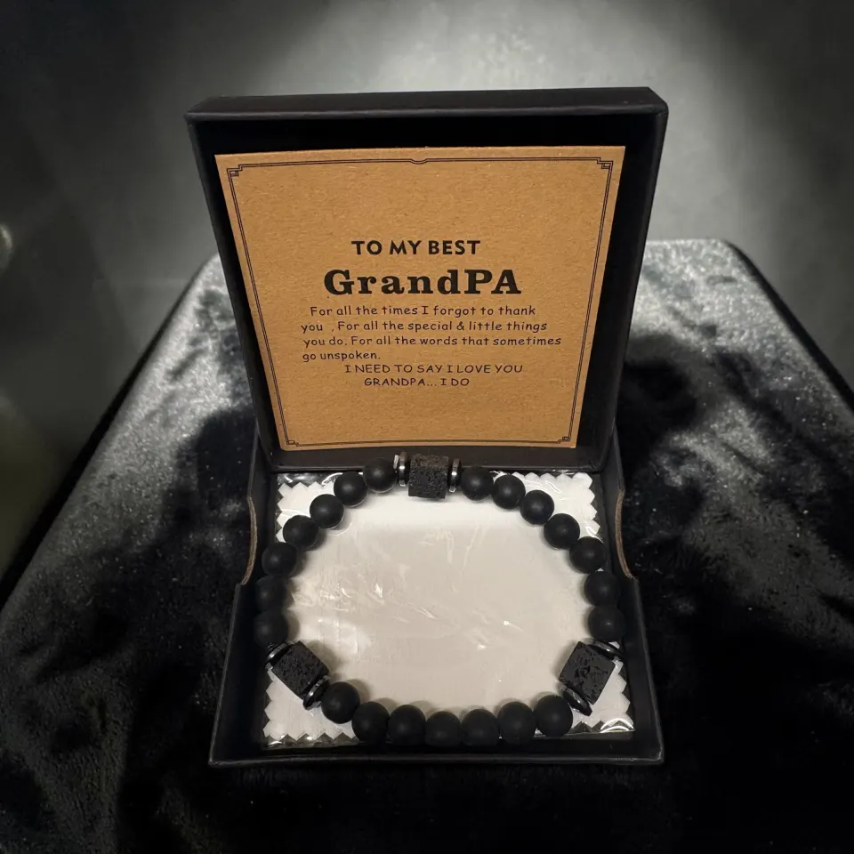 6 x To My Best Grandpa Bracelets L12a