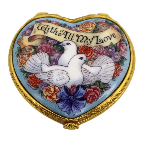 Royal Worcester The Connoisseur Collection With All My Love Trinket Box