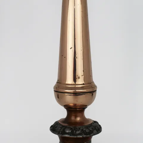 Large Antique Georgian Copper Candlestick