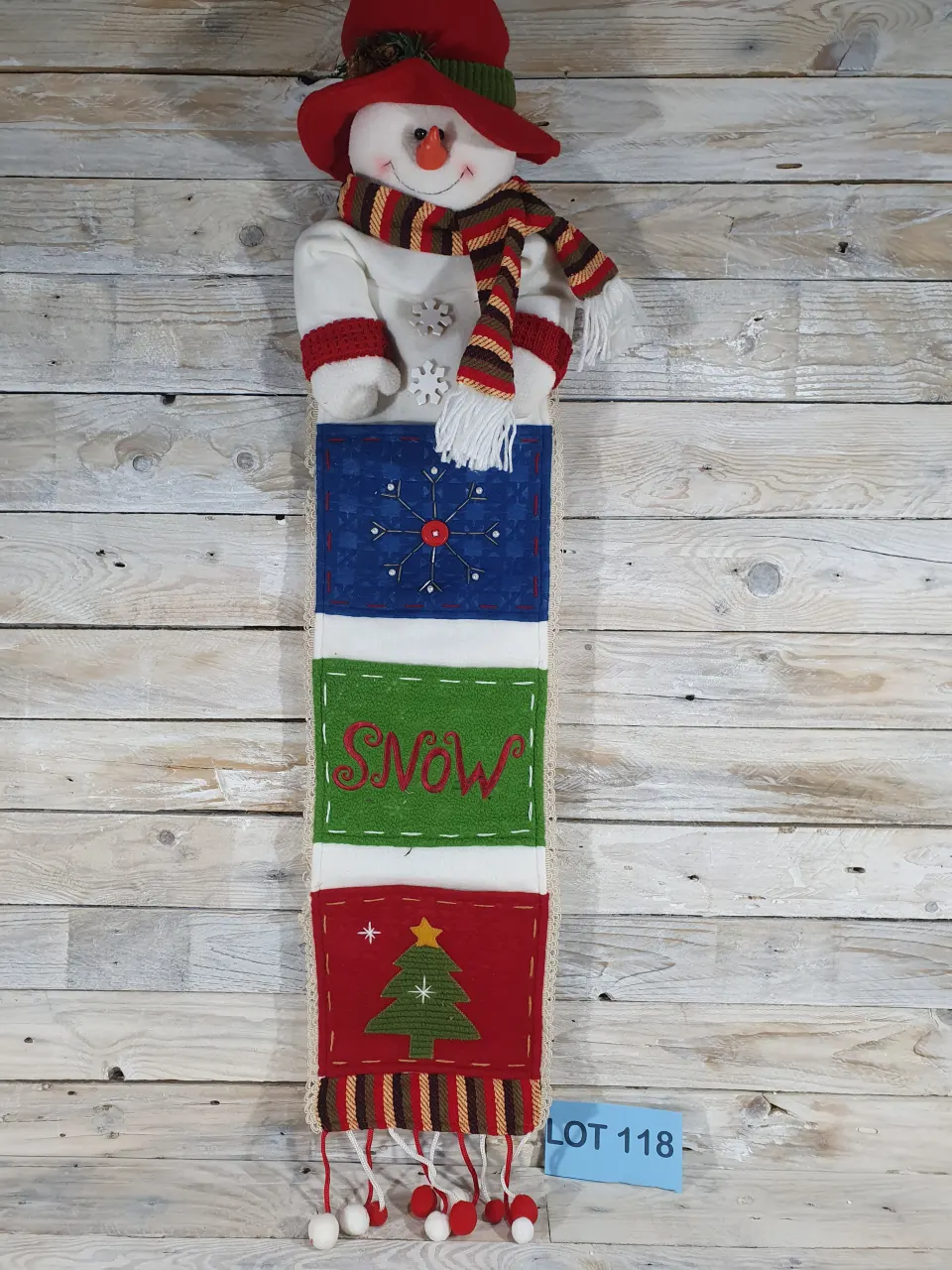 Luxury Long Snowman Hanging Gift Holder Decoration