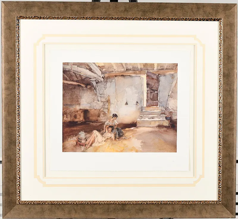 Russell Flint Limited Edition "Retreat From The Sun"