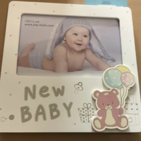 ZEP Italia GY4646 Rodrigo Horizontal New Baby Photo Frame – 10 x 15 cm